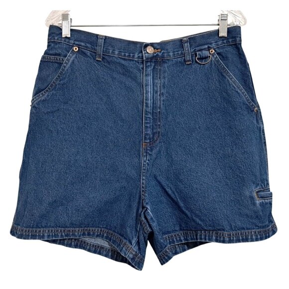bill blass Pants - Vintage Bill Blass Jeanswear Shorts Womens Size 10 Blue Denim Cargo Carpenter